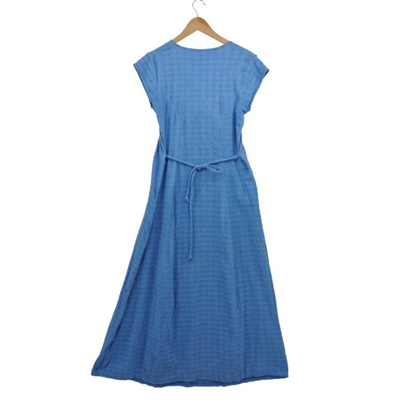 Free People Blue Maxi Dress w/ Front Cutout & Tie (Size SP) - Picture 6 of 6